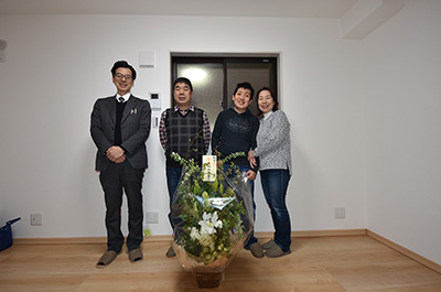 ホームページを見て、桝田社長のセミナーに参加して、桝田工務店にお願いしたいと、ほれ込みました
